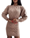 Knitted Sweater Dress Winter Pullover