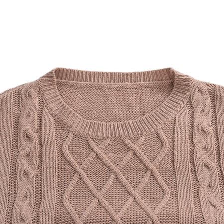 Knitted Sweater Dress Winter Pullover