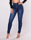 High Waist Denim Jeans With Pockets