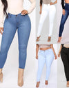 High Waist Denim Jeans With Pockets