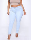 High Waist Denim Jeans With Pockets