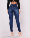 High Waist Denim Jeans With Pockets