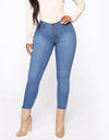 High Waist Denim Jeans With Pockets