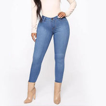 სურათის ჩატვირთვა გალერეის მნახველში, High Waist Denim Jeans With Pockets
