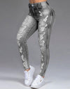 Mid-Waist Ripped Pencil Denim Jeans