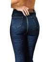 Back Zipper Pencil Stretch Denim Skinny Jeans