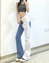 High Waist Vintage Patchwork Slim Jeans
