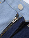 High Waist Vintage Patchwork Slim Jeans