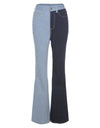 High Waist Vintage Patchwork Slim Jeans
