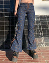 American Style Bandage  Low-rise Hip-lifting Retro Jeans