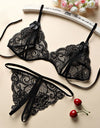 Satin Sexy Lingerie Bra And Panty Set