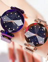 Ladies Magnetic Starry Sky Clock Luxury Wristwatches