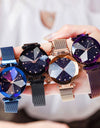 Ladies Magnetic Starry Sky Clock Luxury Wristwatches