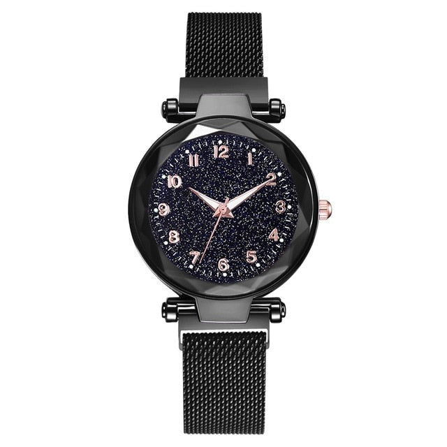 Ladies Magnetic Starry Sky Clock Luxury Wristwatches