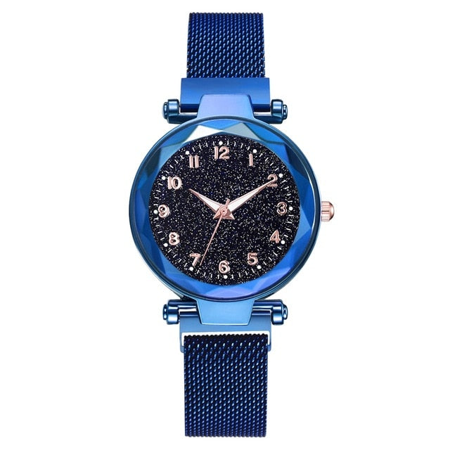 Ladies Magnetic Starry Sky Clock Luxury Wristwatches