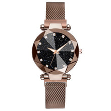 將圖片載入圖庫檢視器 Ladies Magnetic Starry Sky Clock Luxury Wristwatches
