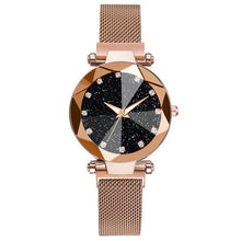 將圖片載入圖庫檢視器 Ladies Magnetic Starry Sky Clock Luxury Wristwatches
