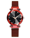 Ladies Magnetic Starry Sky Clock Luxury Wristwatches