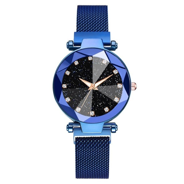 Ladies Magnetic Starry Sky Clock Luxury Wristwatches