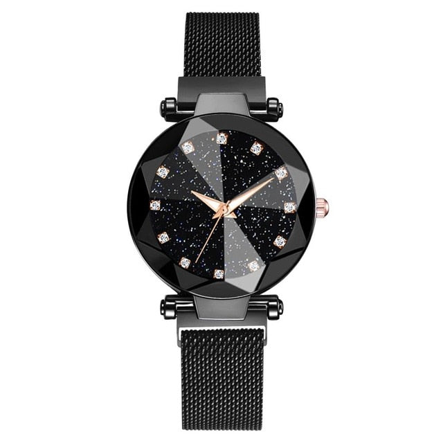 Ladies Magnetic Starry Sky Clock Luxury Wristwatches