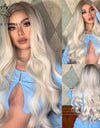 Long, Wavy Natural Synthetic Wig Ombre, Blonde & Brown