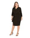 Elegant V-Neck Plus Size Party Dress