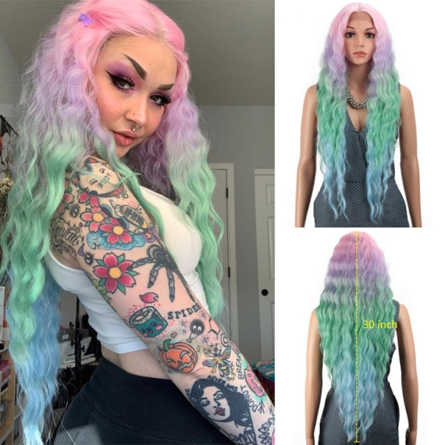 Deep Wave  Synthetic Lace Wigs