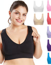 Plus Size Bra Vest With Pads Size M-4XL