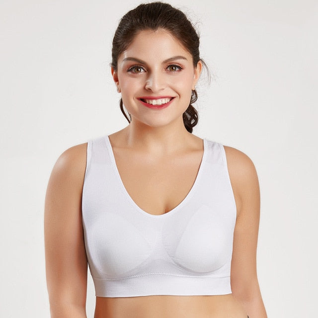 Plus Size Bra Vest With Pads Size M-4XL