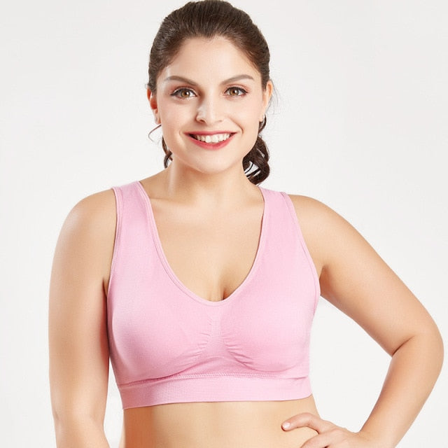 Plus Size Bra Vest With Pads Size M-4XL