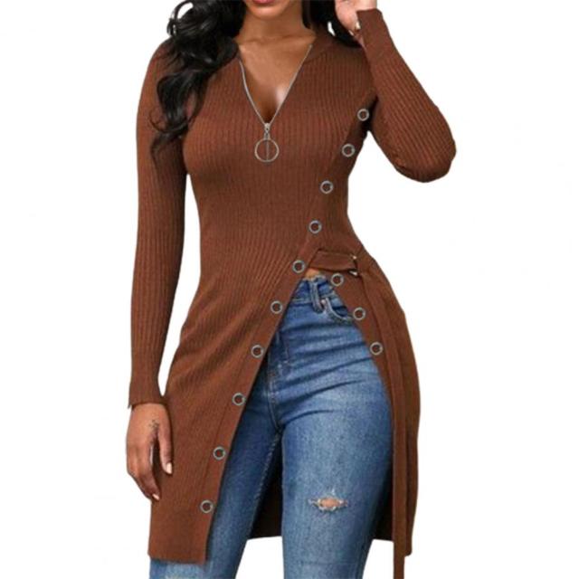 Cross body High split spring and autumn formal jacket