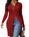 Cross body High split spring and autumn formal jacket
