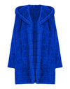 Warm Thick Hooded Pure Color Faux-Fur Coat