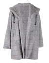 Warm Thick Hooded Pure Color Faux-Fur Coat