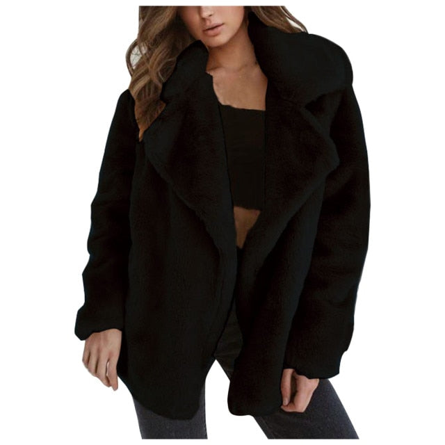 Casual Double-faced Fleece Coat