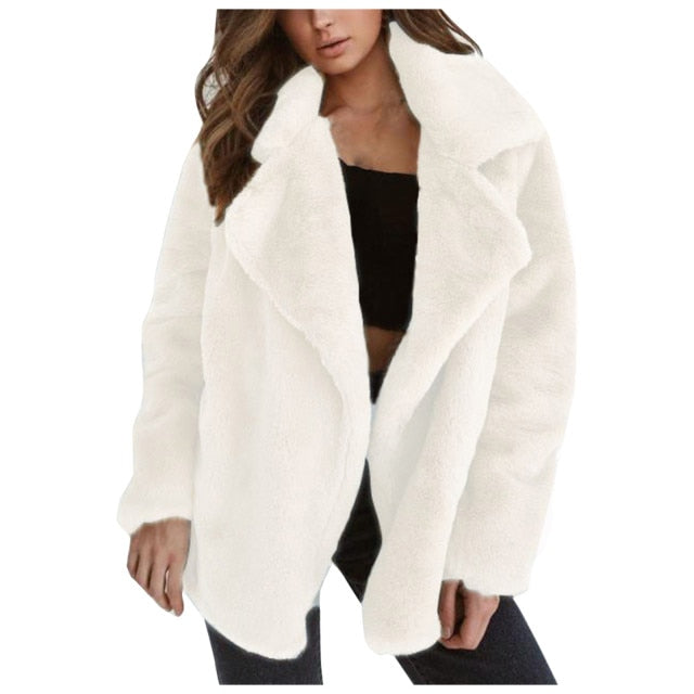 Casual Double-faced Fleece Coat