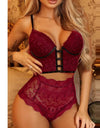 Sexy Women’s Lace Wireless Push-Up Bra Lingerie Set