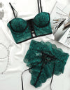 Sexy Women’s Lace Wireless Push-Up Bra Lingerie Set
