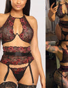 Women's Embroidery Erotic Lingerie Set