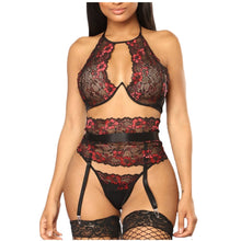 गैलरी व्यूवर में इमेज लोड करें, Women&#39;s Embroidery Erotic Lingerie Set
