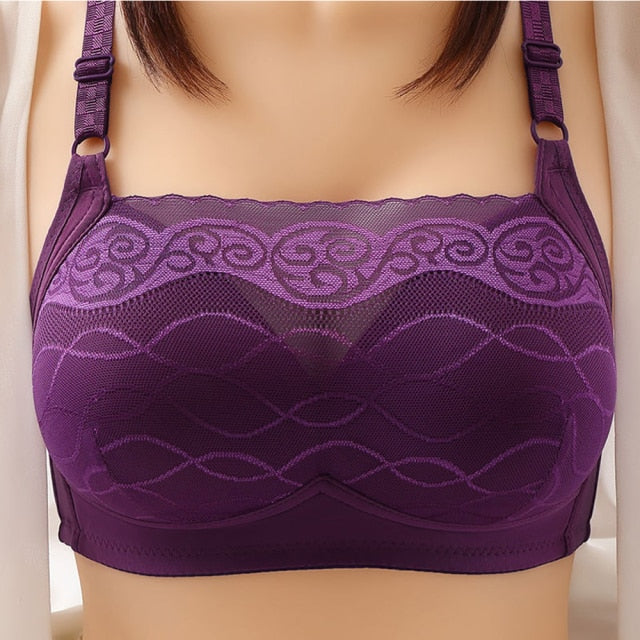 Solid Lace Nylon Bras