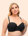 Plus Size Sexy Half Cup Silicone Push-Up Bra Cups B C D E F G