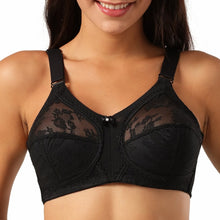 将图片加载到图库查看器，Unlined Lace Bra Full Coverage Size B C D DD E Cup
