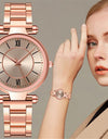 Stainless Steel Fashion Rose Gold Wrist Watch For Women