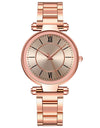Stainless Steel Fashion Rose Gold Wrist Watch For Women