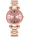 Stainless Steel Fashion Rose Gold Wrist Watch For Women