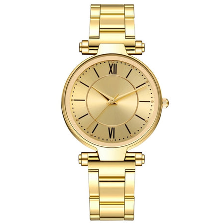 Stainless Steel Fashion Rose Gold Wrist Watch For Women
