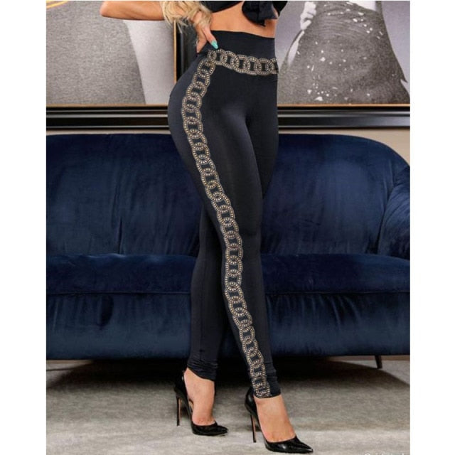 High Waist Black Pencil Pants