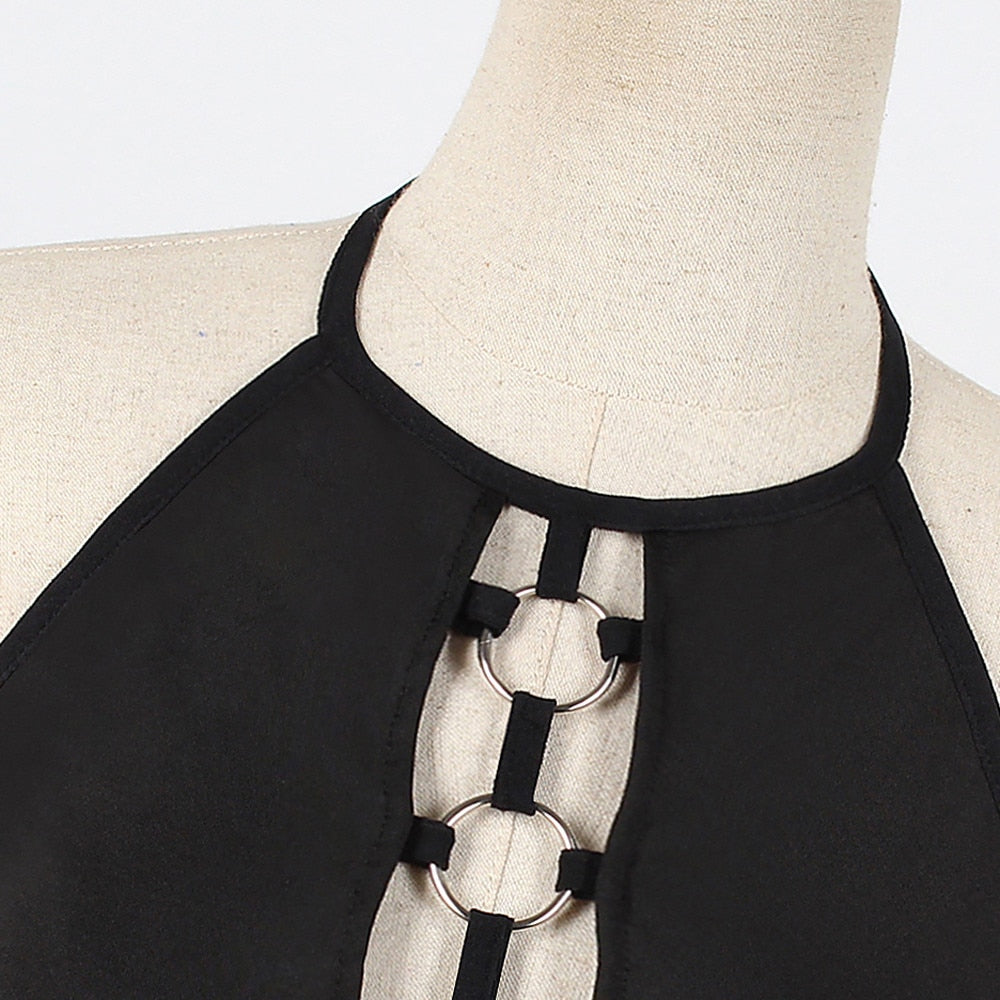 Crop Top Sleeveless Sling Crop Lingerie