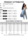 Ripped Leopard Plus Size Denim Leggings
